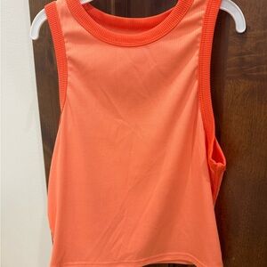 Women’s Bright Orange Cropped Tank Top